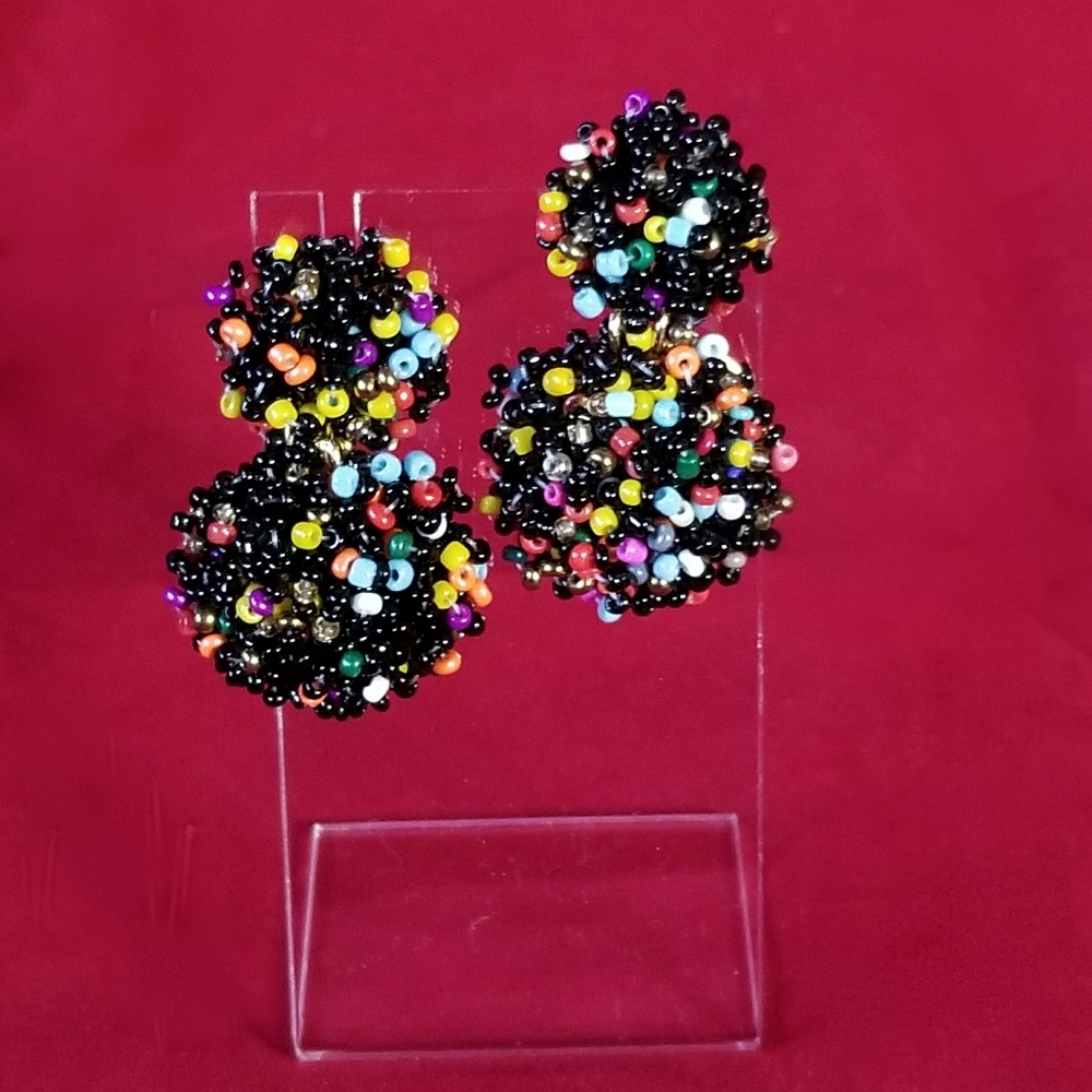 Nine Seed Beads Earrings Set